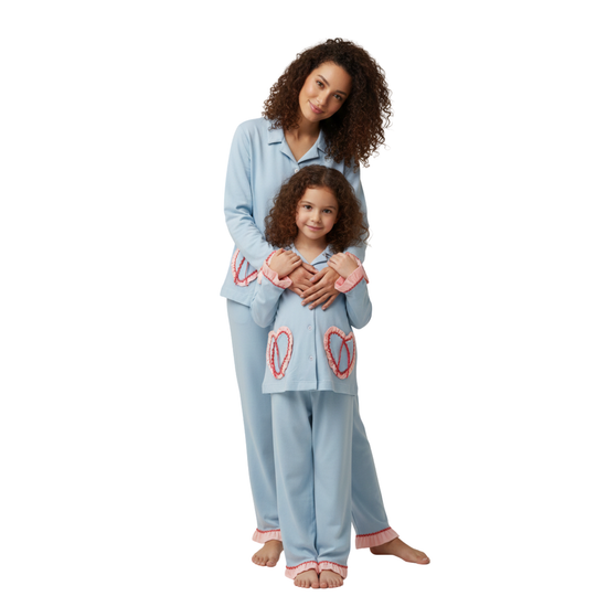 Zigzag Kids Pajama Set – Blue