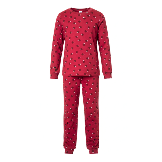 Apple Bloom Unisex Pajama Set – Red