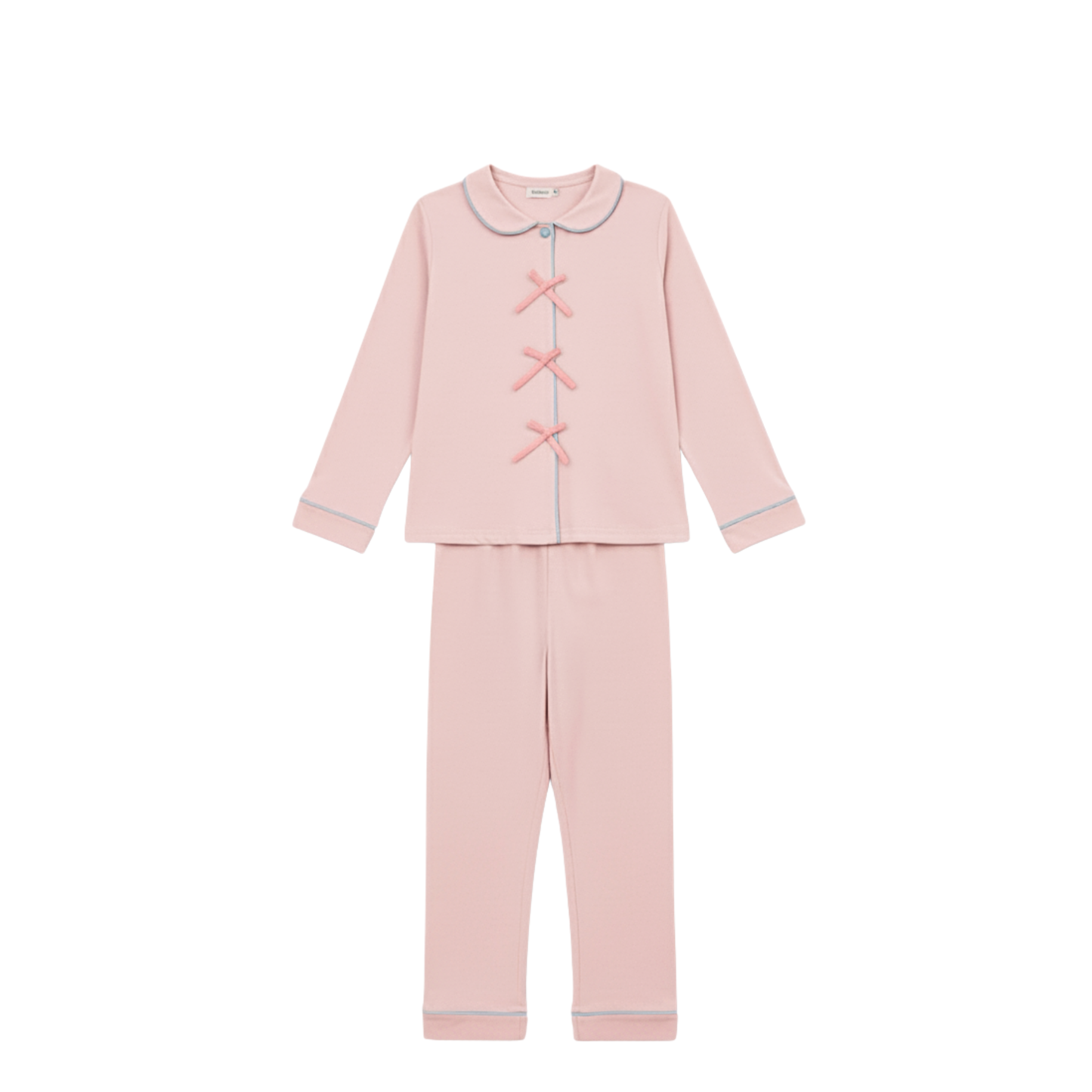 Bow Kids Pajama Set – Pink