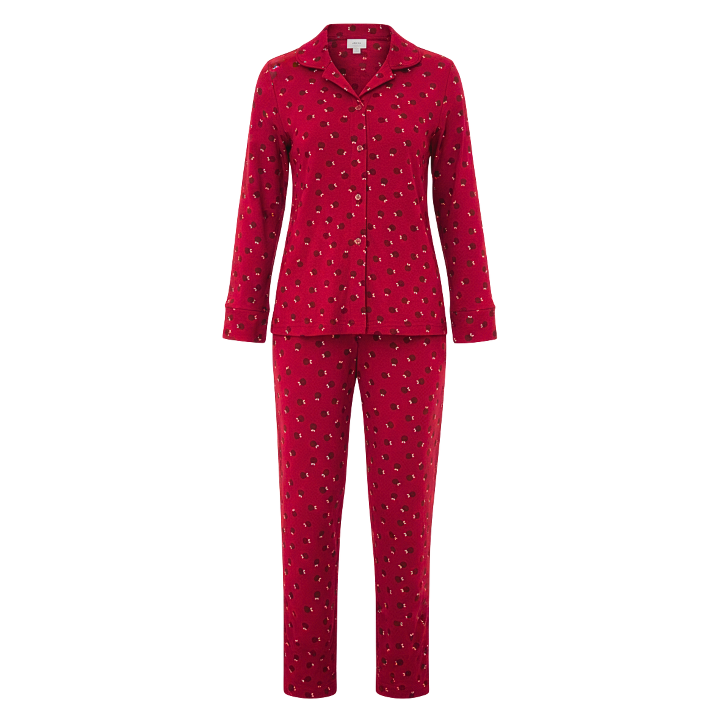 Apple Bloom Mommy Pajama Set – Red