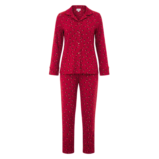 Apple Bloom Mommy Pajama Set – Red