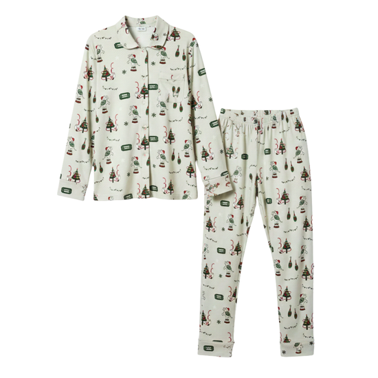 Winter Wish Mommy Pajama Set – Christmas Green