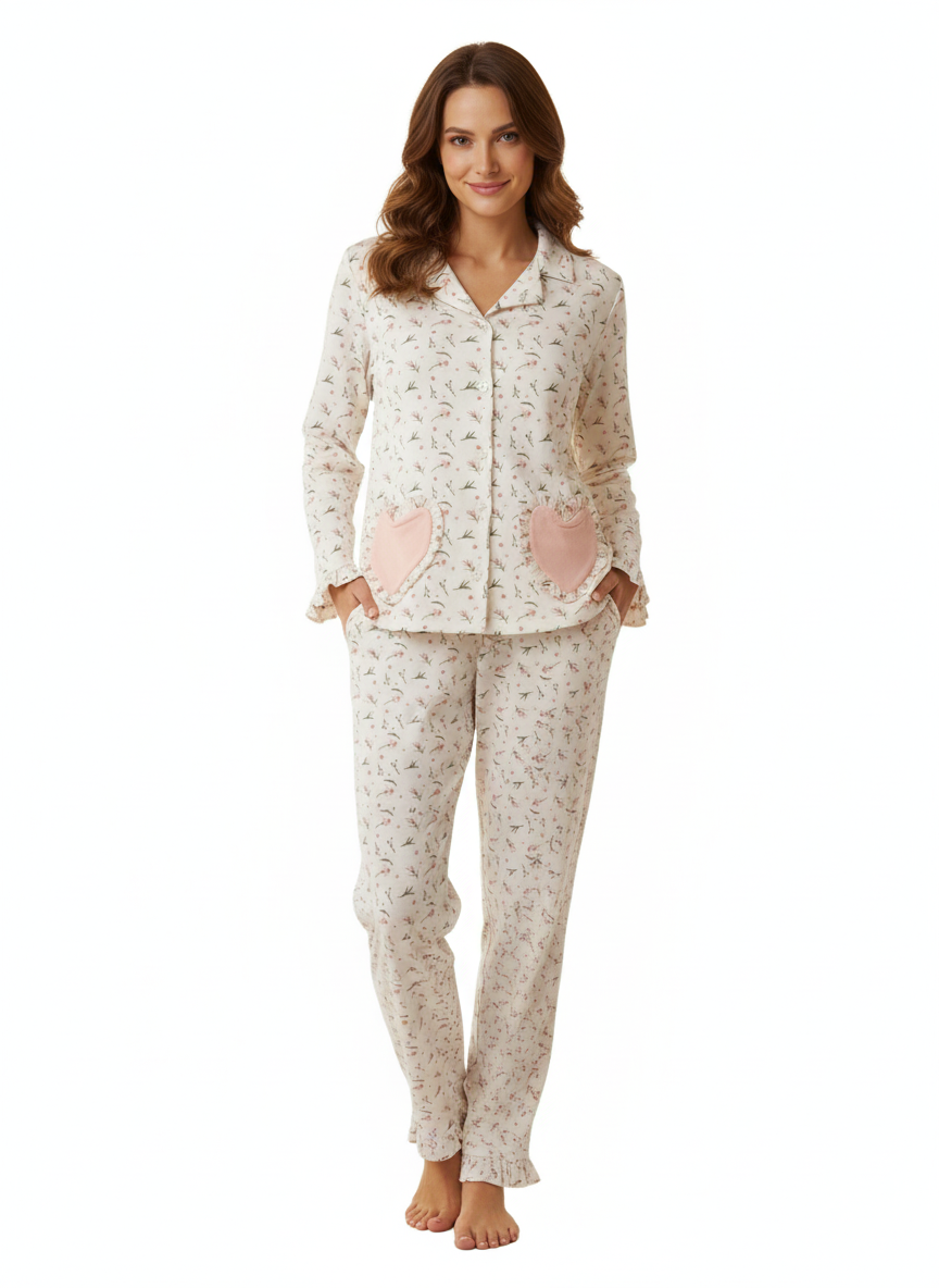 Florine Hearts Pajama