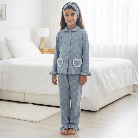 Celestine Kids Pajama Set – Blue