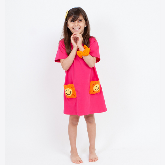fuchsia t shirt dress Summertime Vibes T-Shirt Dress In Fuchsia Curves