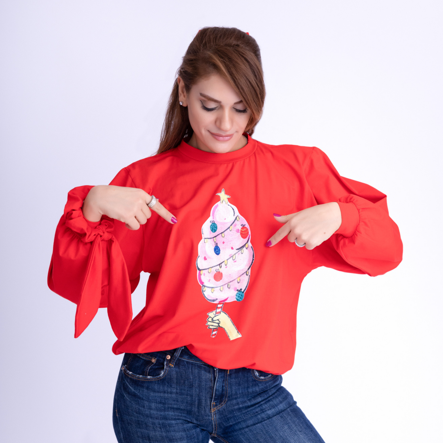 Load image into Gallery viewer, matching mommy and me christmas sweatshirt
