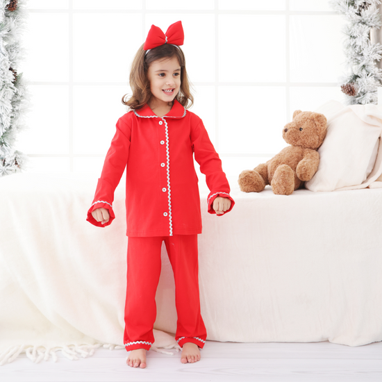 Girls xmas pjs sale