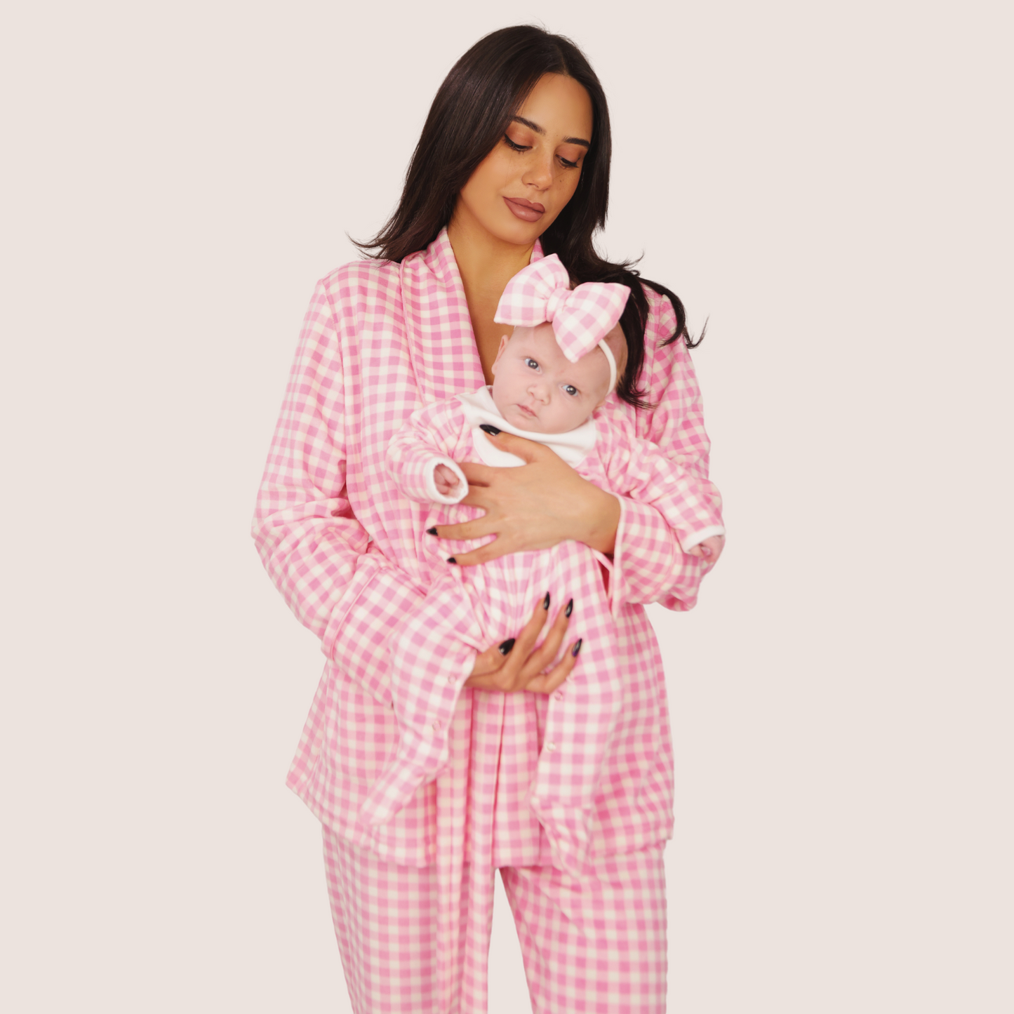 matching mom and baby pajama set