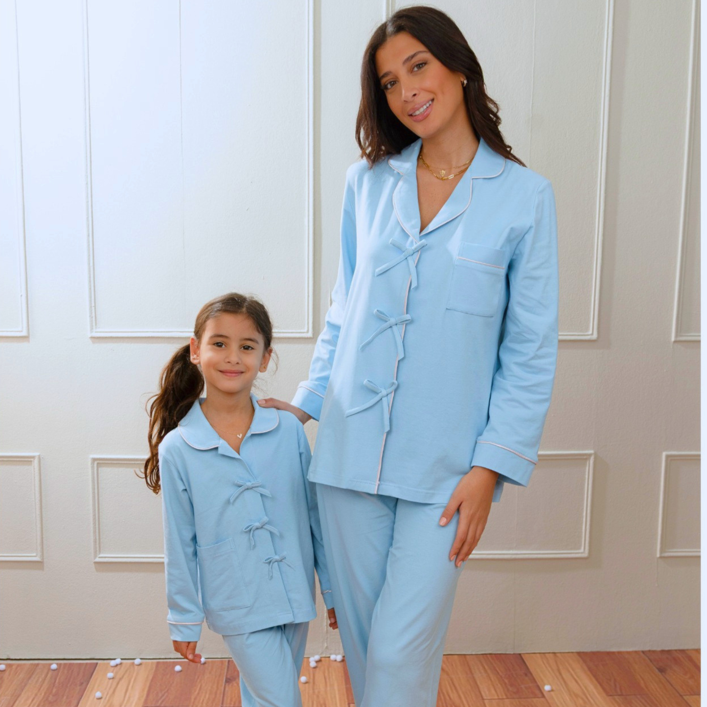 Bow Blue Pajama