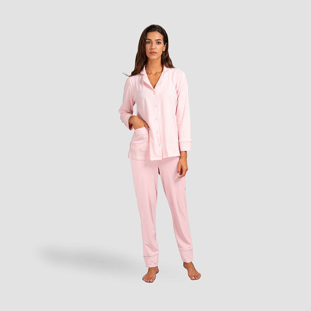 Load image into Gallery viewer, ASTRE PINK MATERNITY PAJAMA
