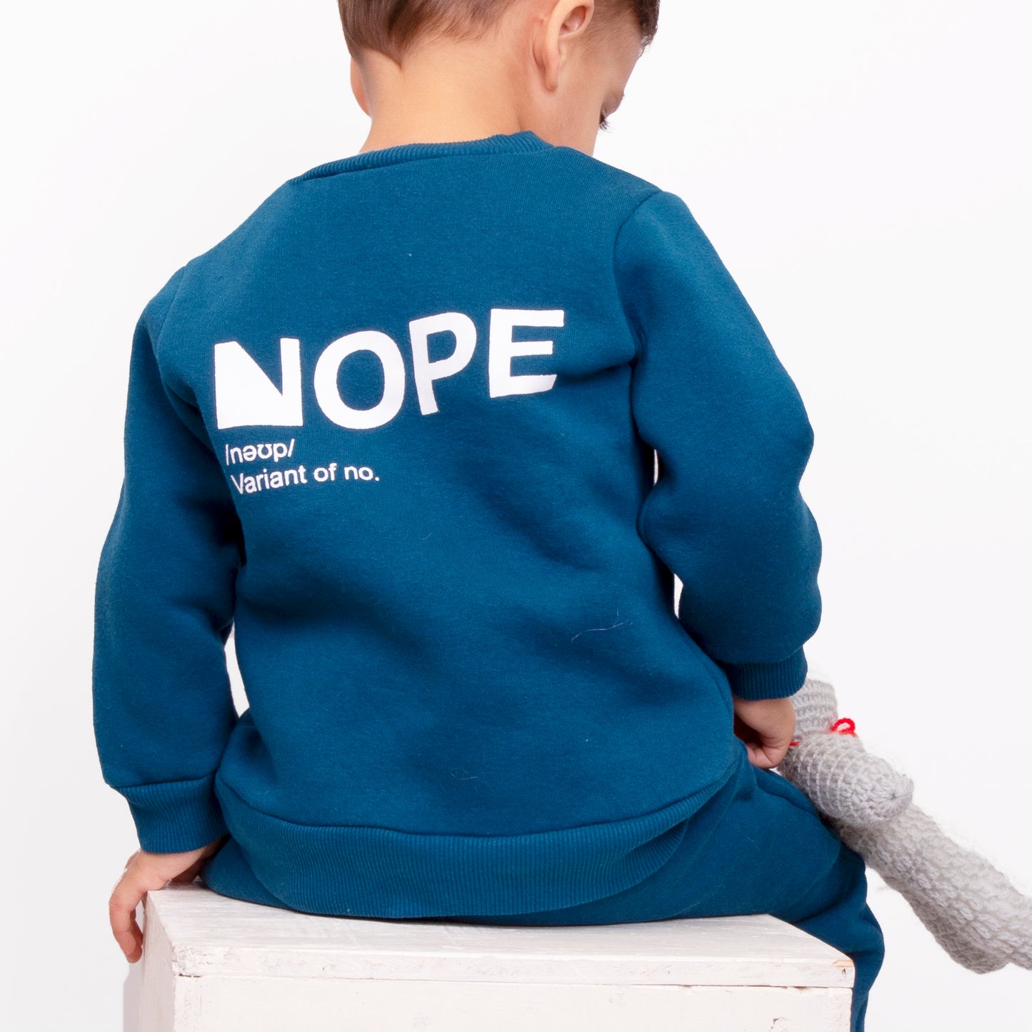 Petrol Blue Sweatshirt with Joggers for Kids