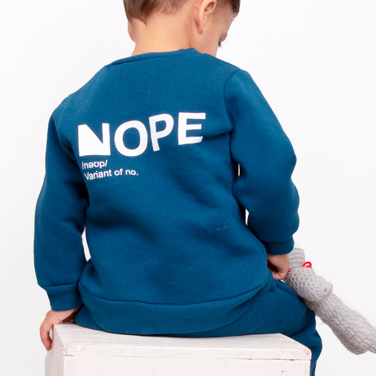Petrol Blue Sweatshirt with Joggers for Kids