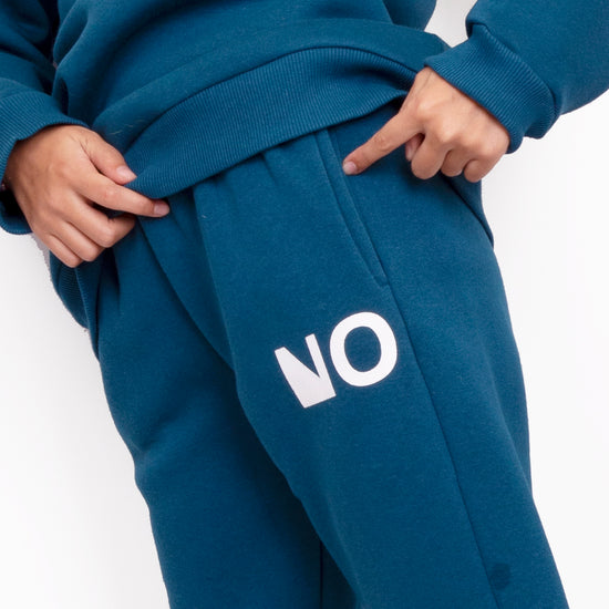 Cozy Petrol Blue Lounge Set for Kids